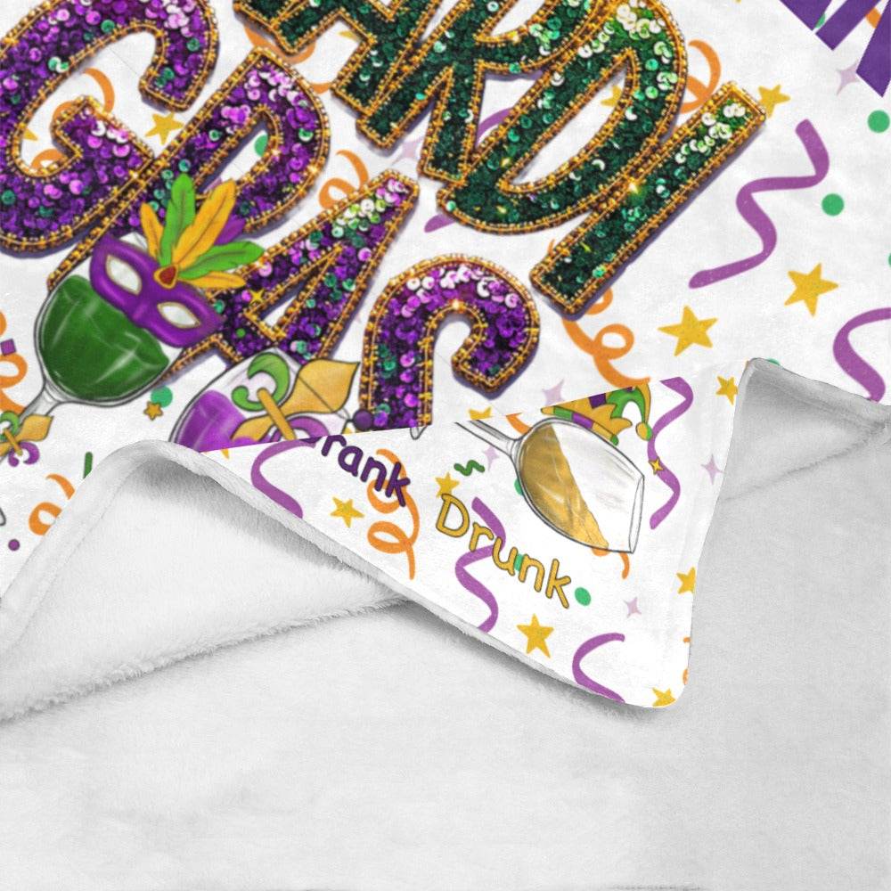 Cozie Hug Let's Party Mardi Gras Blanket - Shop Jobie