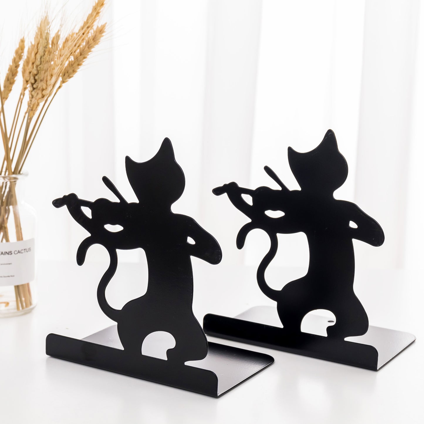 Musical Cat Bookends