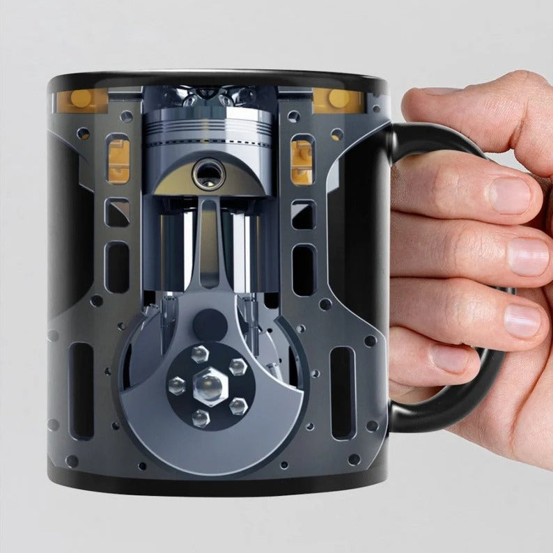 Piston Ceramic Coffee Cup