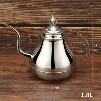 Stainless Steel Tea Pot with Tea Strainer