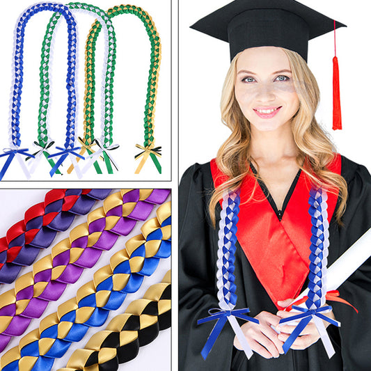Double Layer Braided Graduation Lanyard