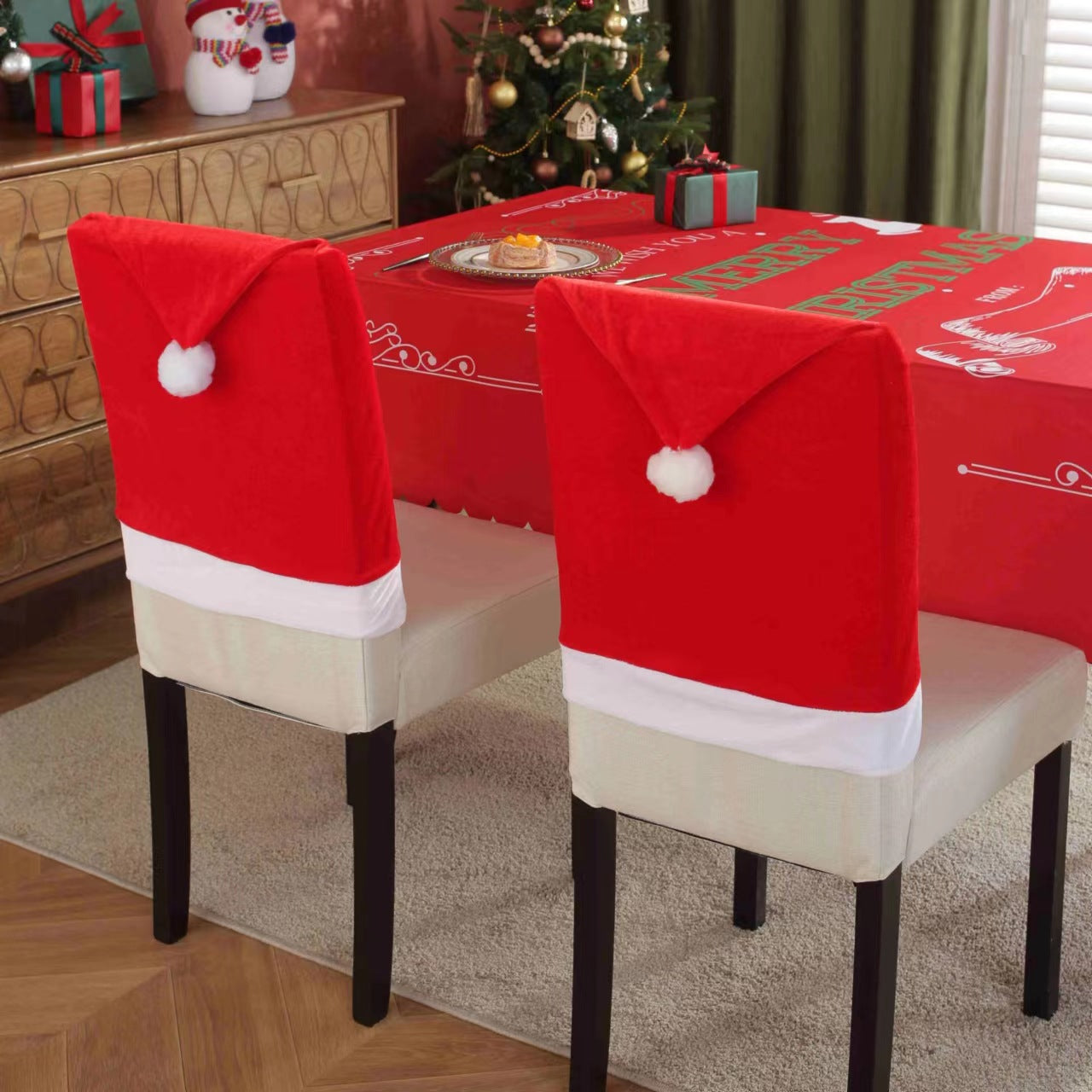 Santa's Hat Chair Cover