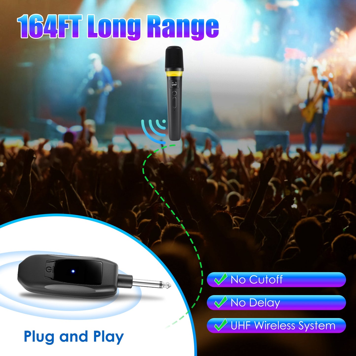 Wireless Microphone - Plug & Play!