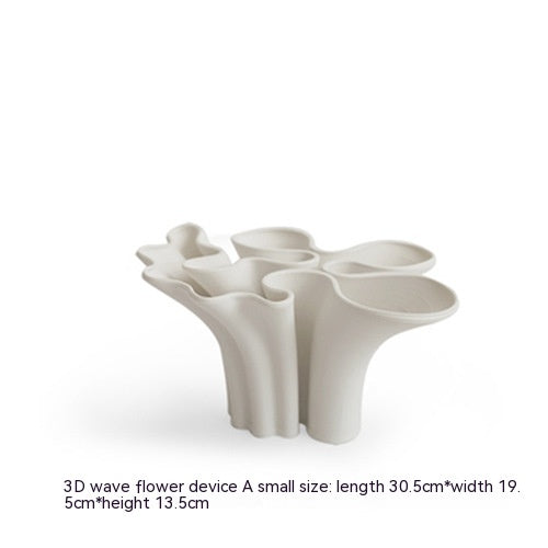 Modern Minimalistic Abstract Art Ceramic Vase