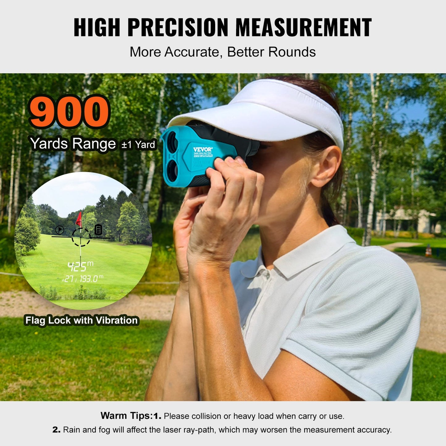 900 Yards Laser Range Finder - Golf, Hunting, Bird Watching & More
