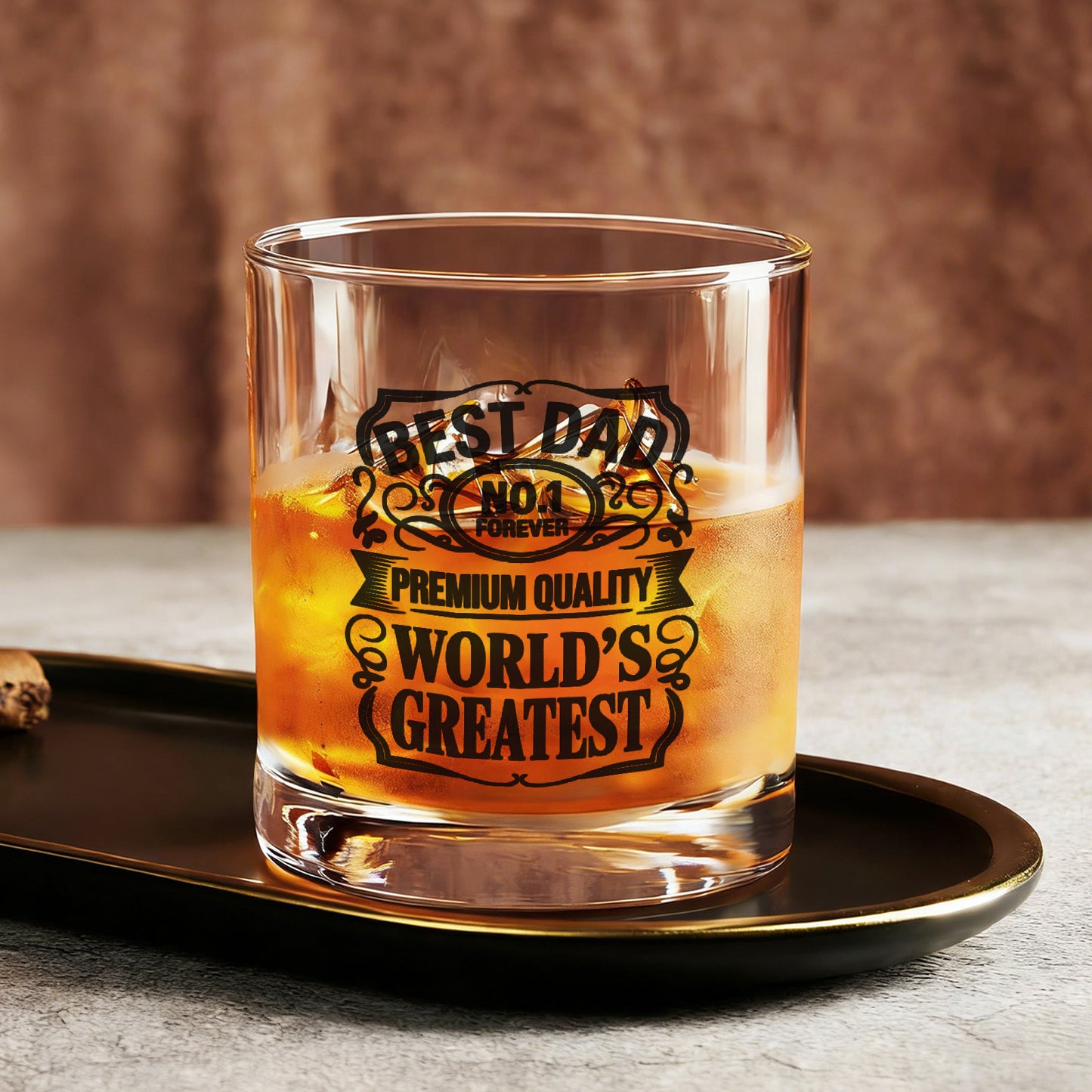 Best Dad Whiskey Glass