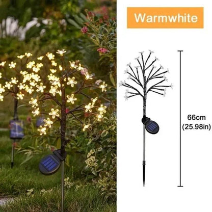 LED Solar Waterproof Cherry Blossom Lotus Tree Branch - Shop Jobie