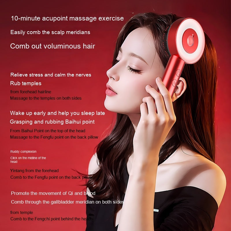 3.74v Infrared Comb Scalp Massager
