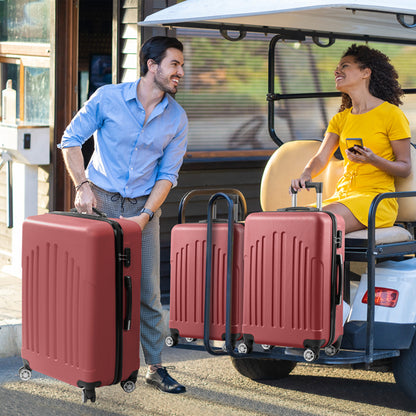 4-in-1 Luggage Set - Retro Red