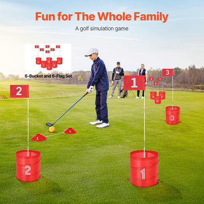 6 Hole Backyard Golf Game Set