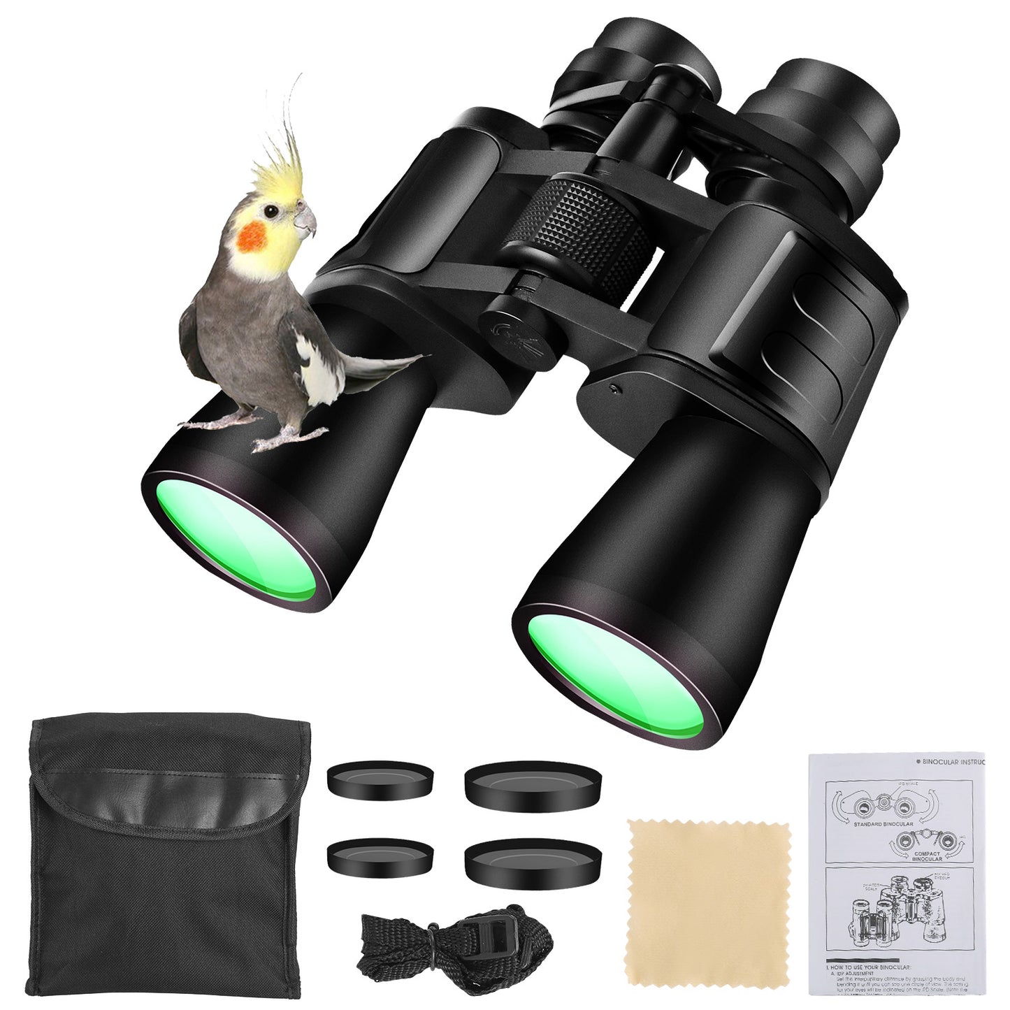 Soft Grip Portable 8x50mm Binoculars