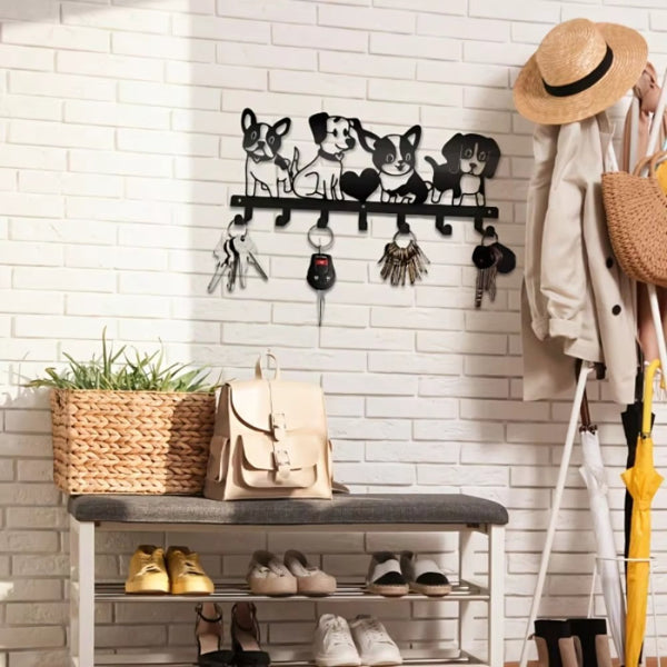 Silhouette - Iron Cartoon Puppy Wall Art