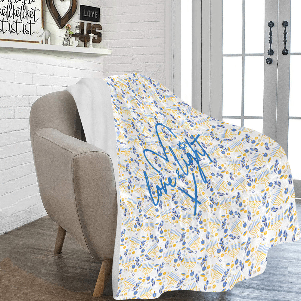 Happy Hanukkah Cozie Hug Blanket
