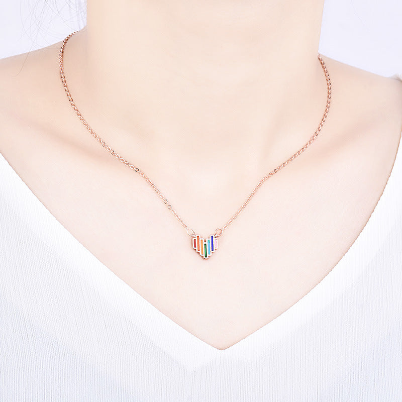 Rainbow Love Necklace