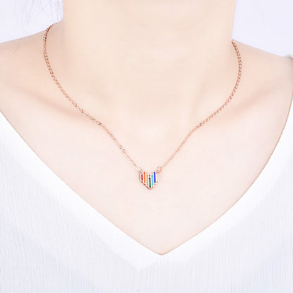 Rainbow Love Necklace