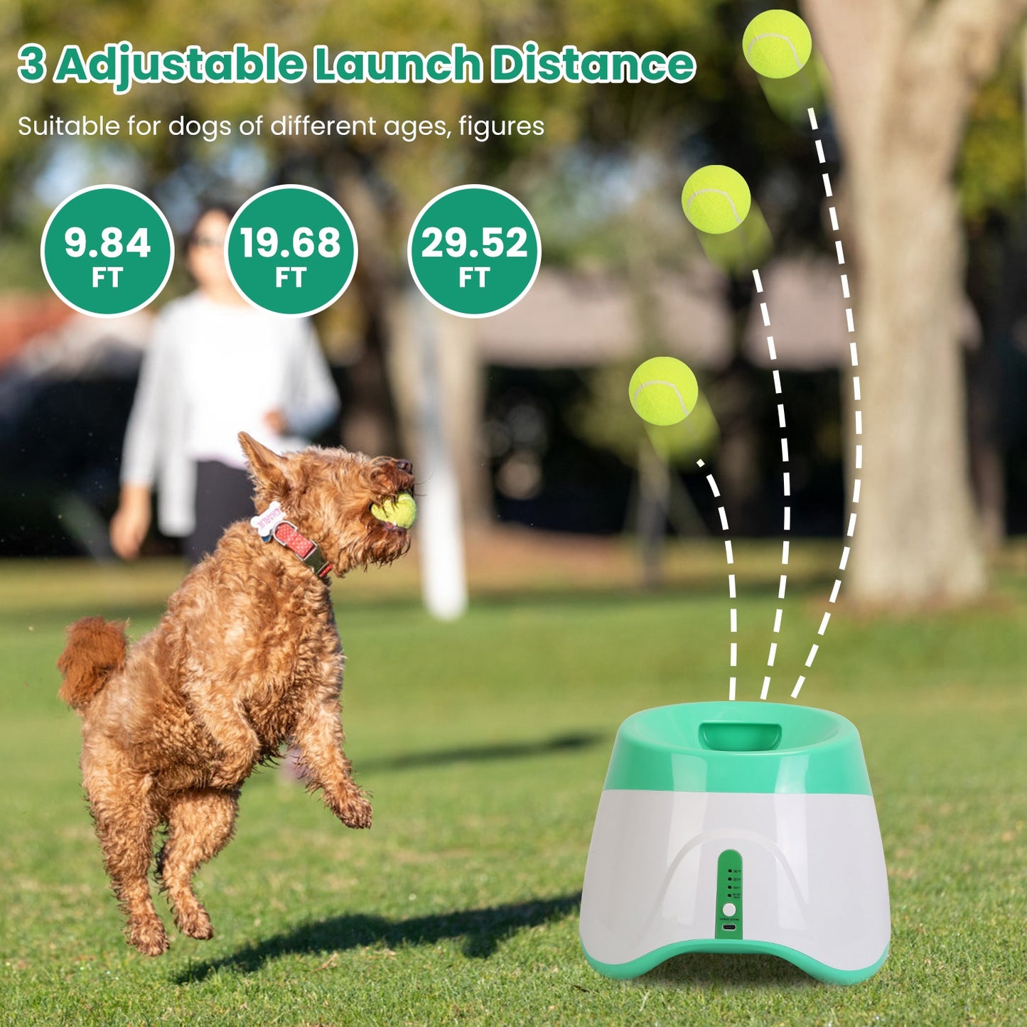 1pc Automatic Dog Ball Launcher