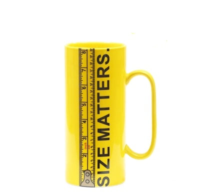 Size Matters Ruler Ceramic Mug