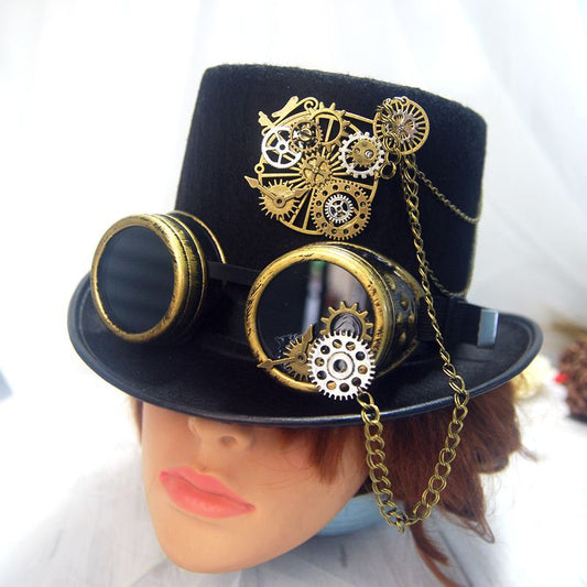 Steampunk Goggle Hat