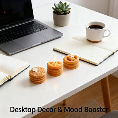 4pc Cookie Shape Scented Candle Set