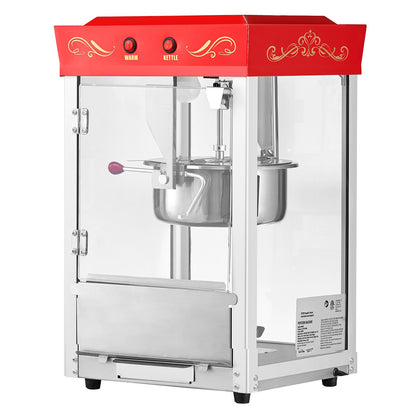 Red Retro Popcorn Countertop Machine