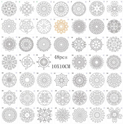 48 Mandala Stencils