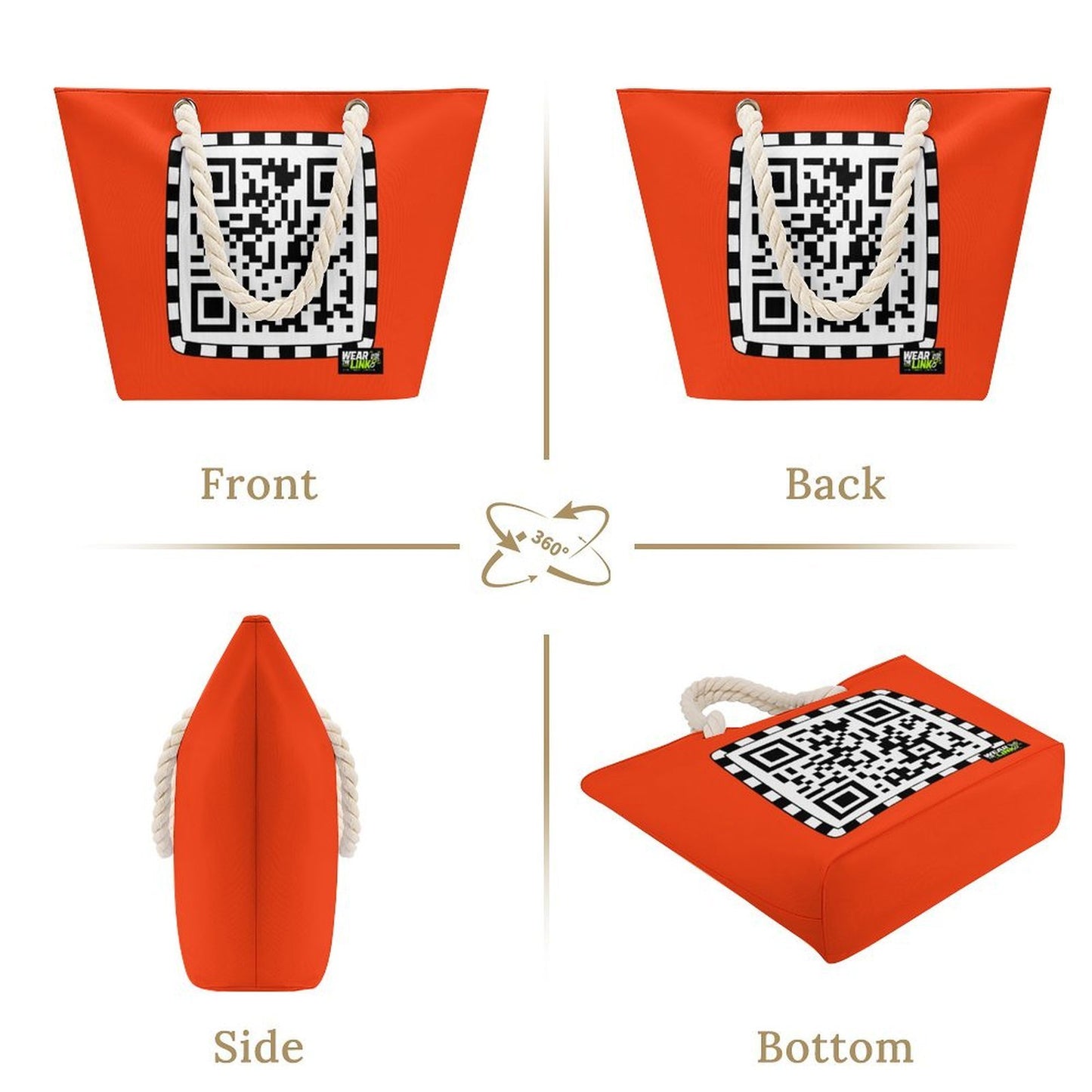 Wear The Link - Hemp Rope Tote Bag