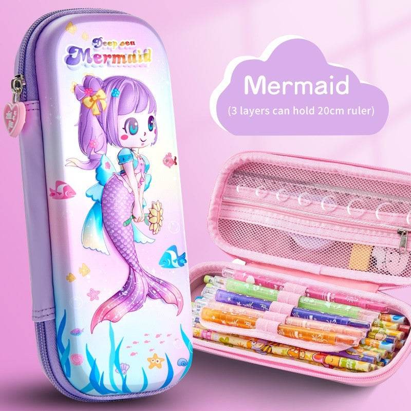 3D Leather Box Pencil Case - Shop Jobie