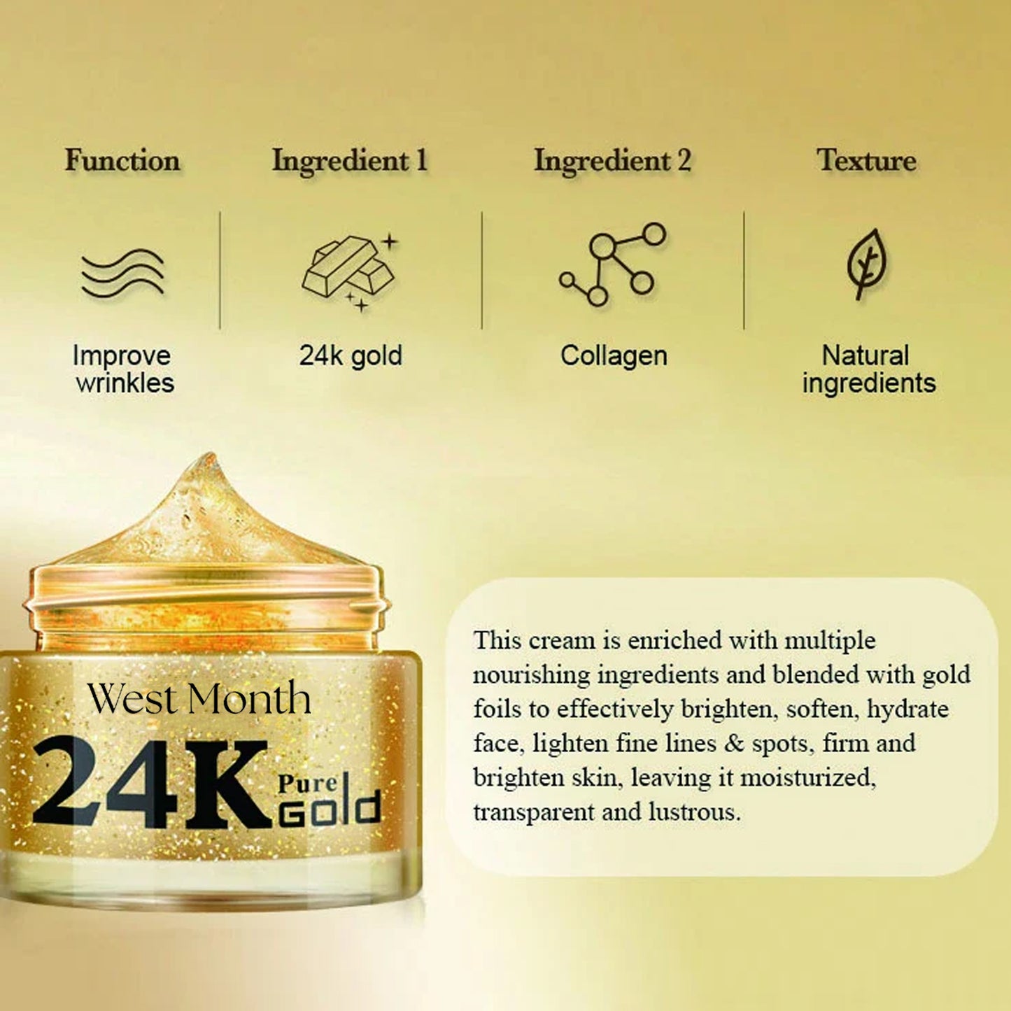 West Month 24K Pure Gold Collagen Skincare
