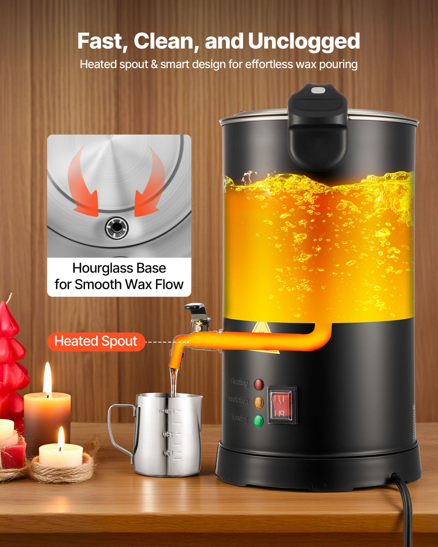 5.3Qt Candle Making Wax Melter Pot