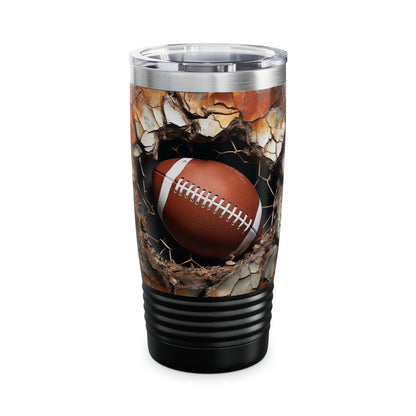 BUSTIN' OUT Football Ringneck Tumbler, 20 oz.