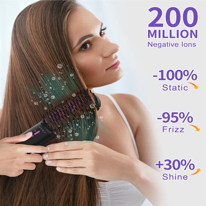 3-Temp Hair Steam Straightening Brush