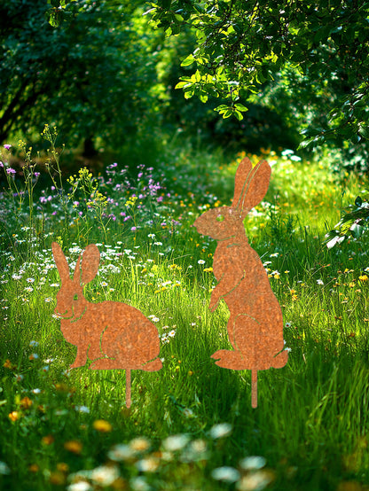 Silhouette - Metal Bunny Yard Stake
