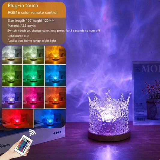 LED Water Ripple w/Rotating Projection Ambient Night Light - Shop Jobie