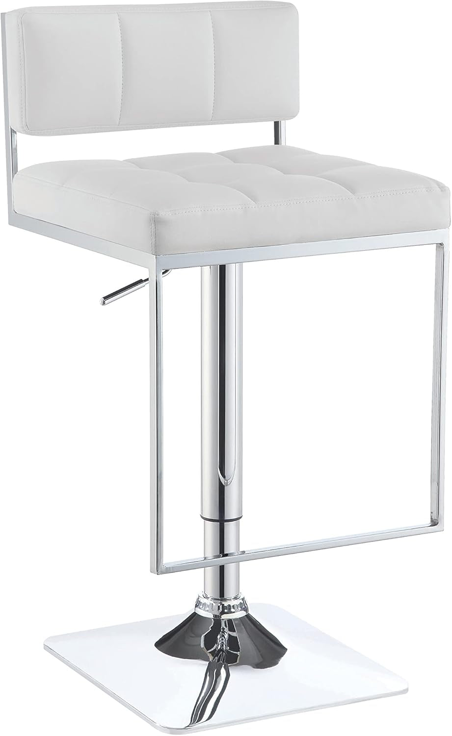 Coaster Furniture Adjustable Bar Stool White 100193