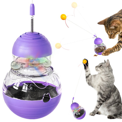 Interative Tumbler Cat Toy & Food Dispenser