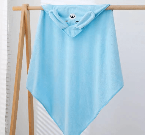 Comfy Cartoon Fleece Children's Cape Bath Towel - Shop Jobie