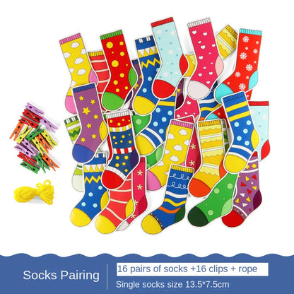 Little Learners Socks and Mittens Matching Game