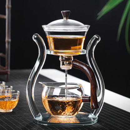 Semi-automatic Glass Tea Set