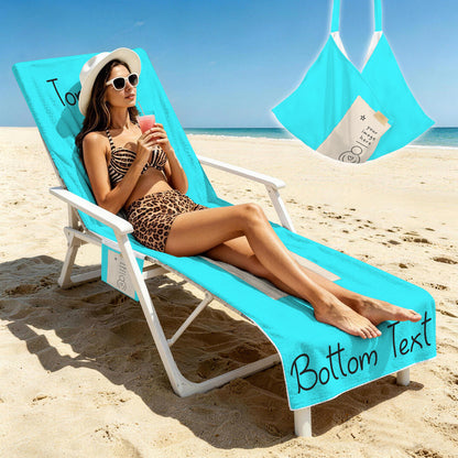 Beach Chair Cover & Portable Lounge Tote
