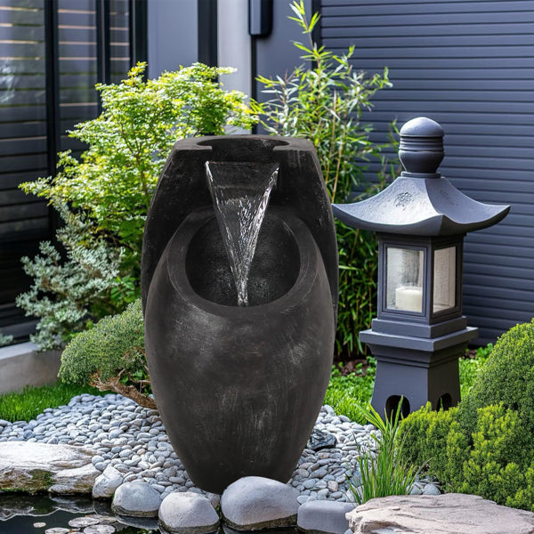 Zen Spot Two-Tier Waterfall Fountain