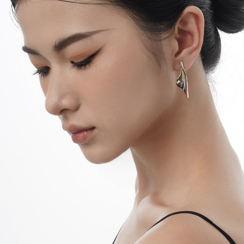 Women's 925 Sterling Silver Floral Stud Earrings