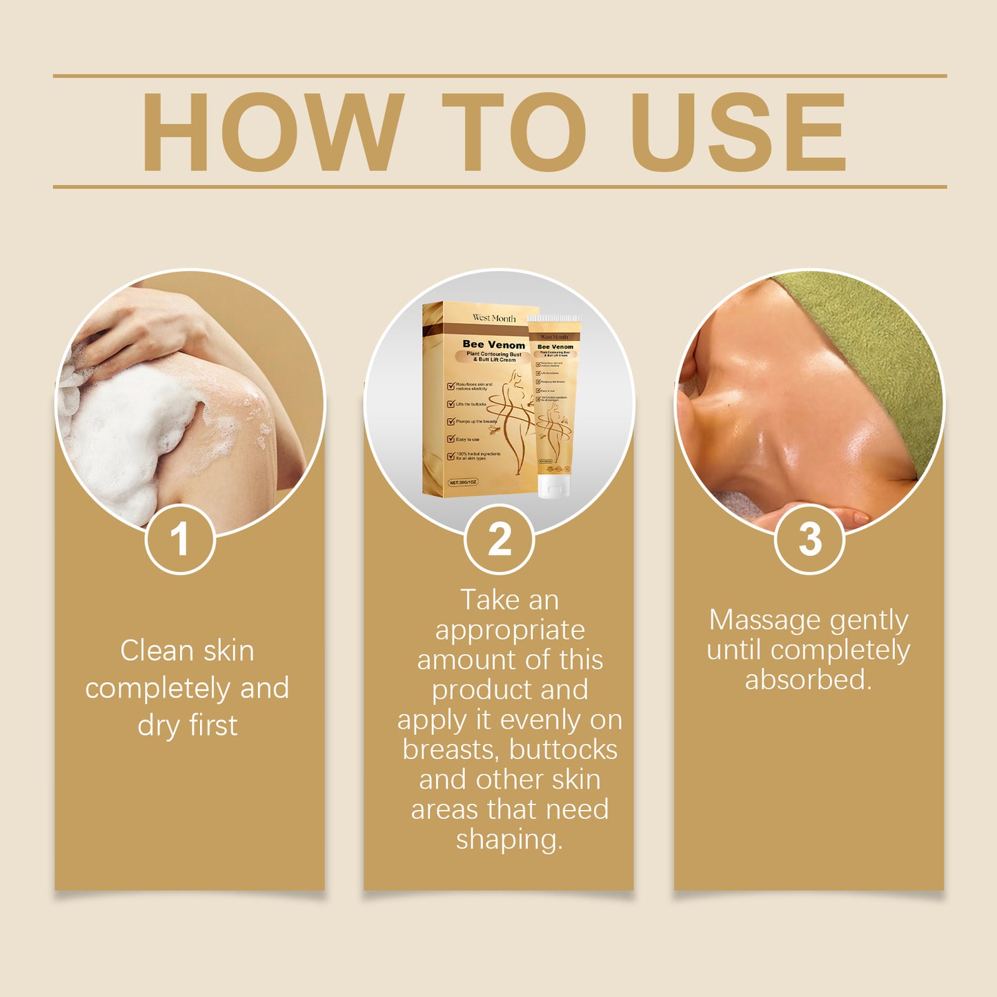 West Month Bee Venom Infused Bust & Bum Lift Cream