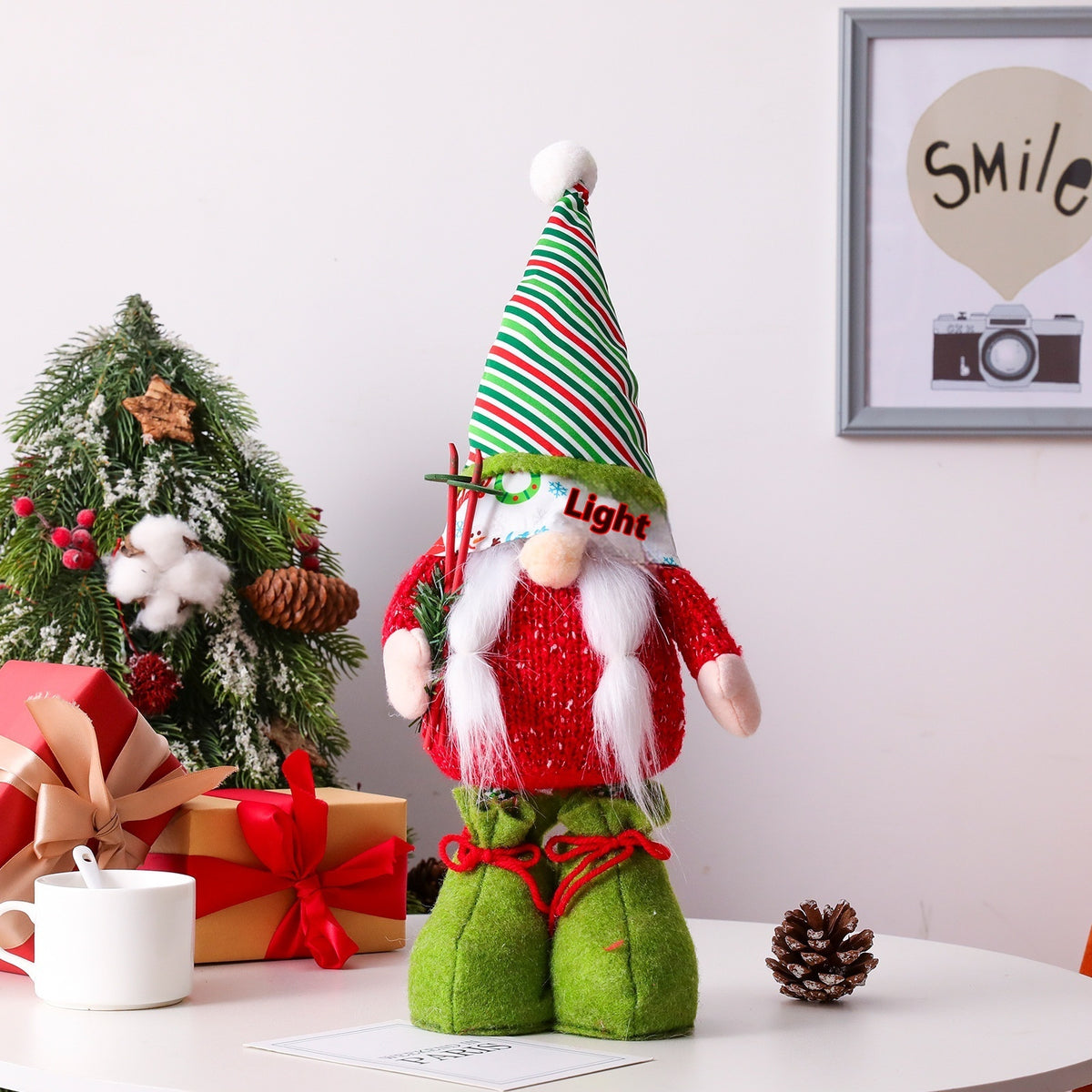 Telescoping Ski Gnome Christmas Dolls