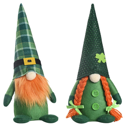 St Patrick's Day Green & Orange Irish Gnomes