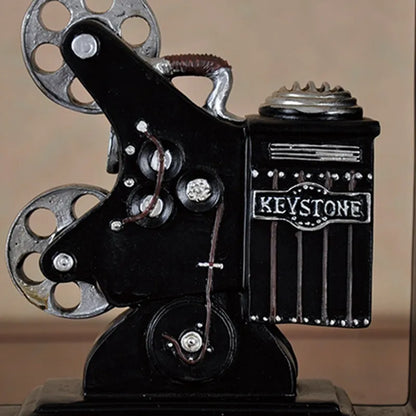 Retro Camera and Movie Film Projector Bookends