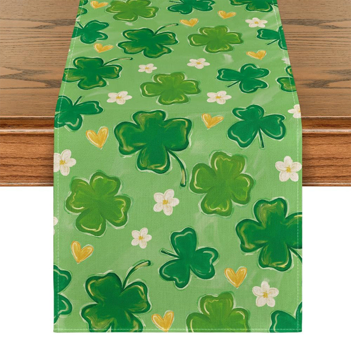 St Patrick Lucky Four-Leaf Clover Table Runners