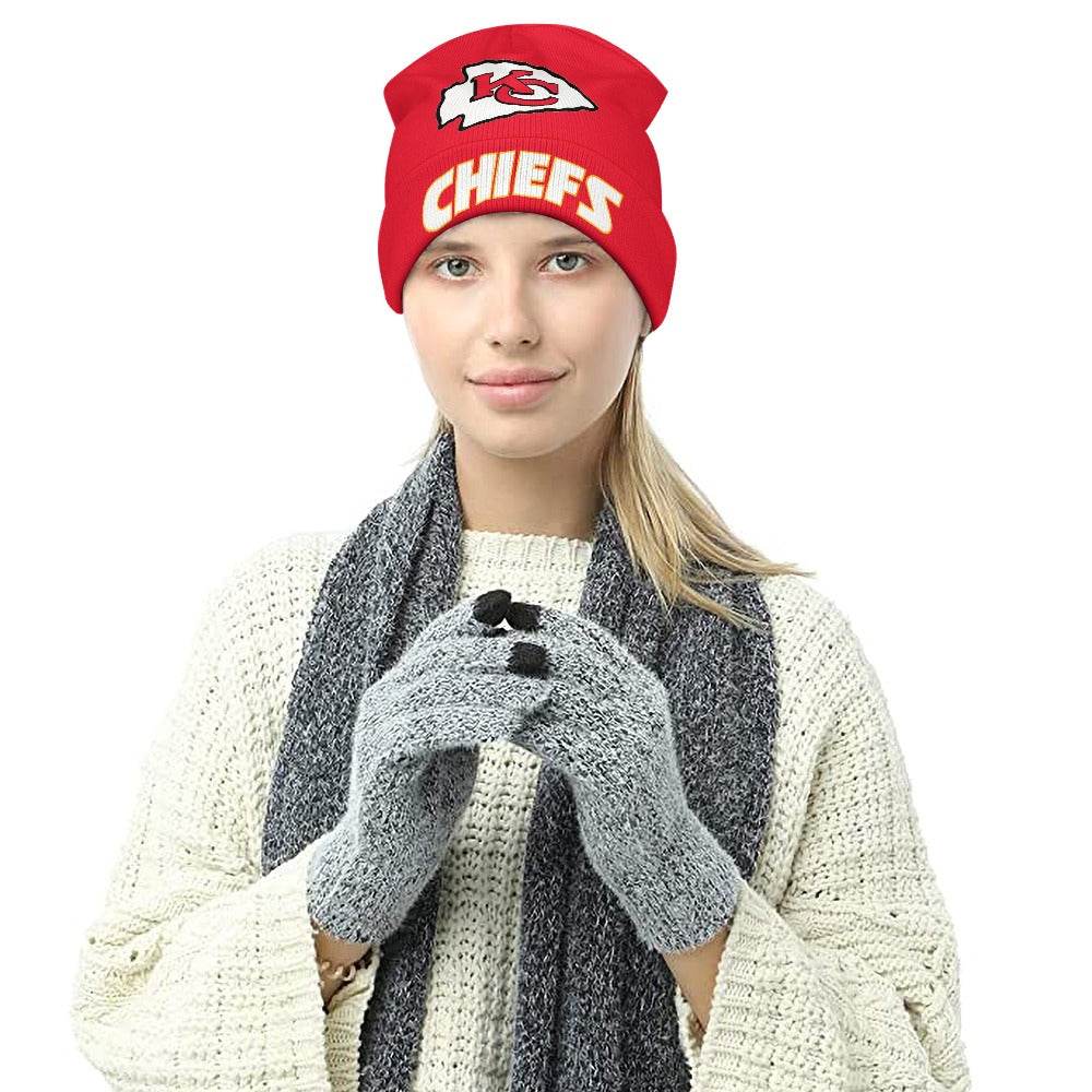KC Chiefs Knitted Hat - Shop Jobie