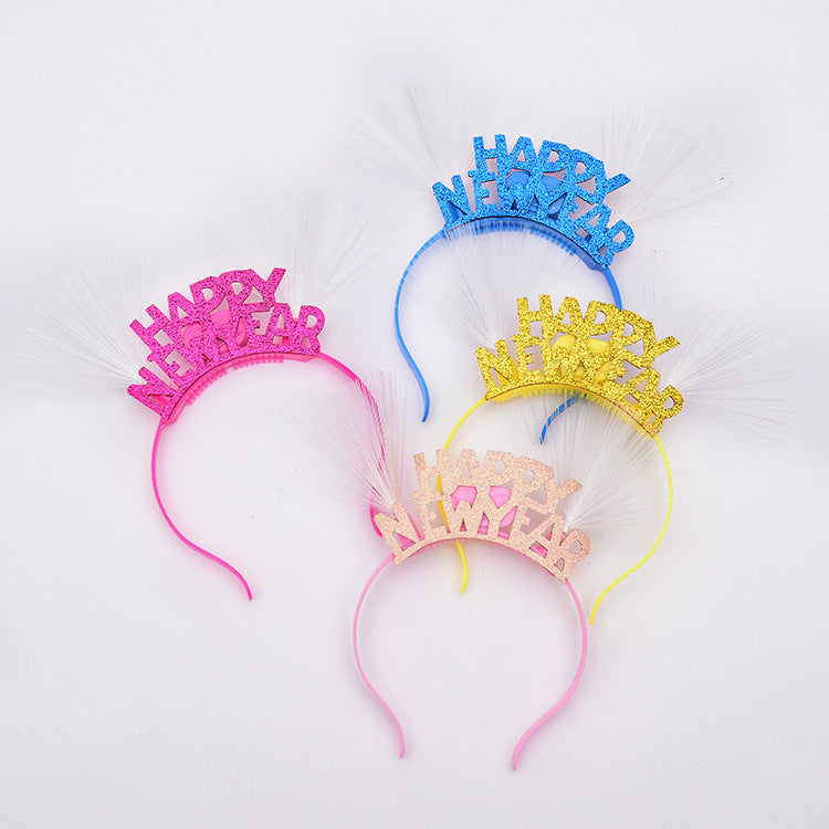 Happy New Year Luminous Fiber Headband