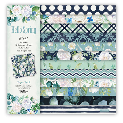 DIY Scrapbooking Paper Blue/Green