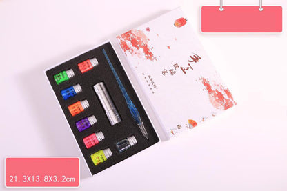 Fountain Pen Dip Ink Set w/8 Colors